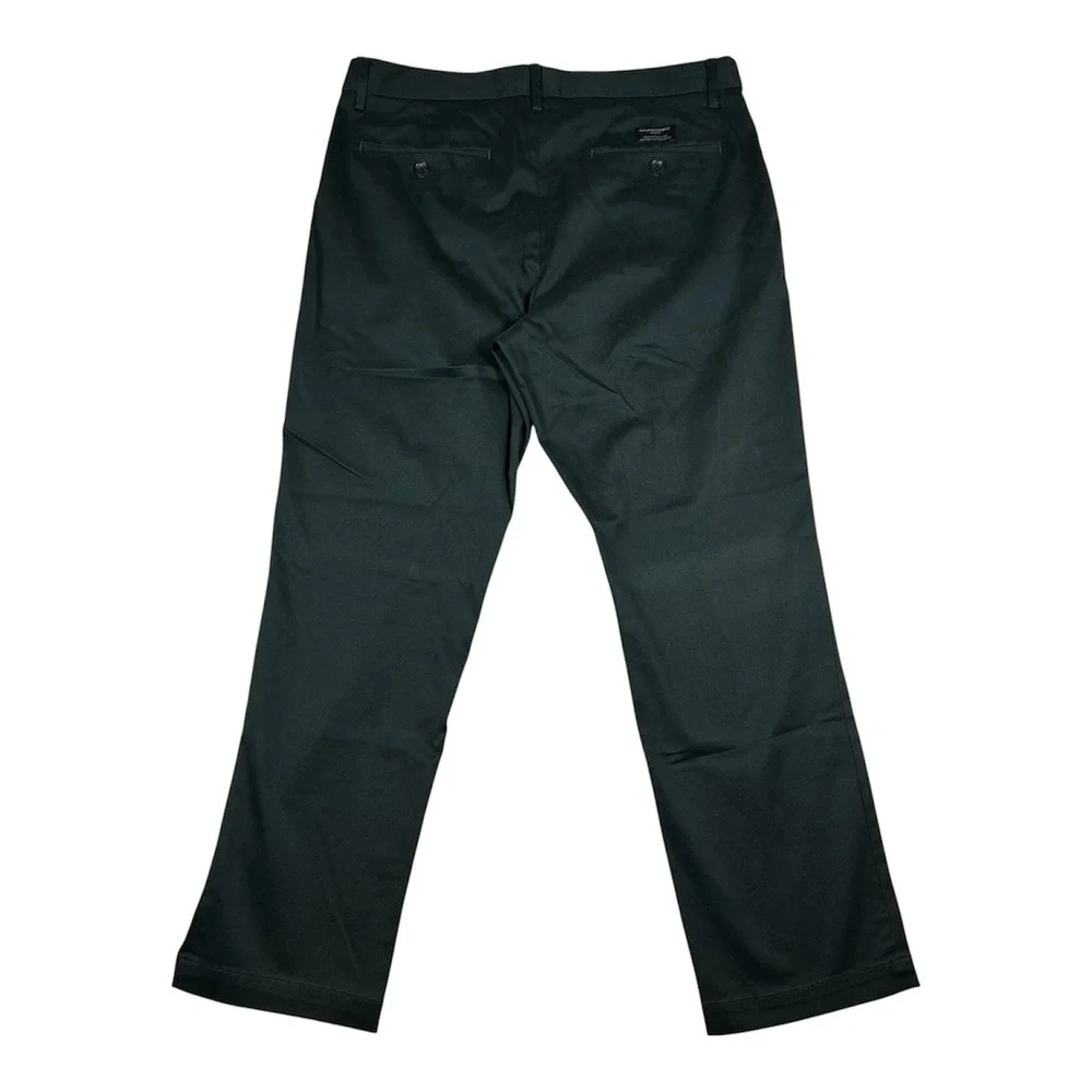 Banana Republic Aiden Chino Mens 36x29 Dark Forest Green Slim Preppy Stretch